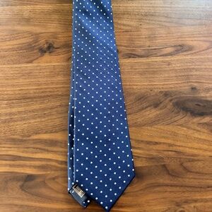 Brooks Brothers Silk Tie - Navy Polka Dot